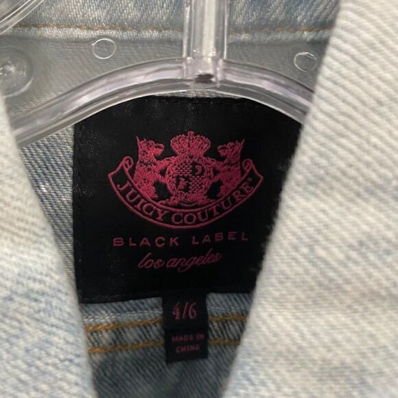 Juicy Couture NWT Denim Tie Dye Vest - Picture 8 of 11